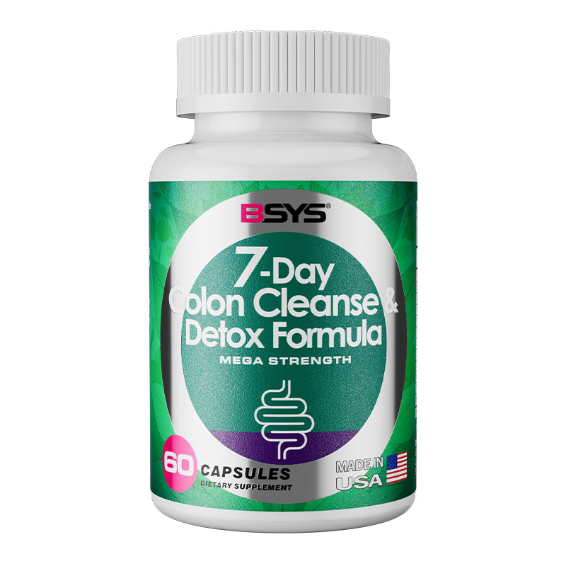 BSYS 7 Day Colon Cleanse & Detox Formula 60's (Natural Herbal Extracts)