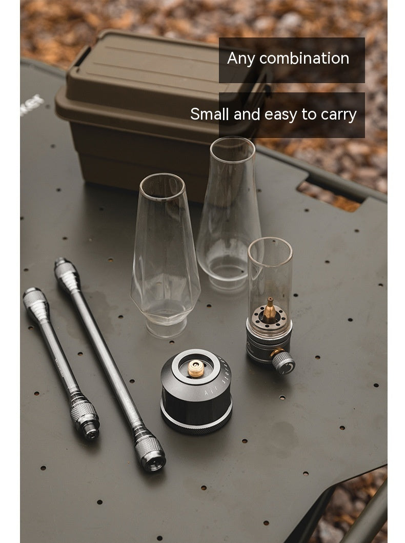 Gas Lamp Outdoor Camping Lighting Candlestick Candle Light