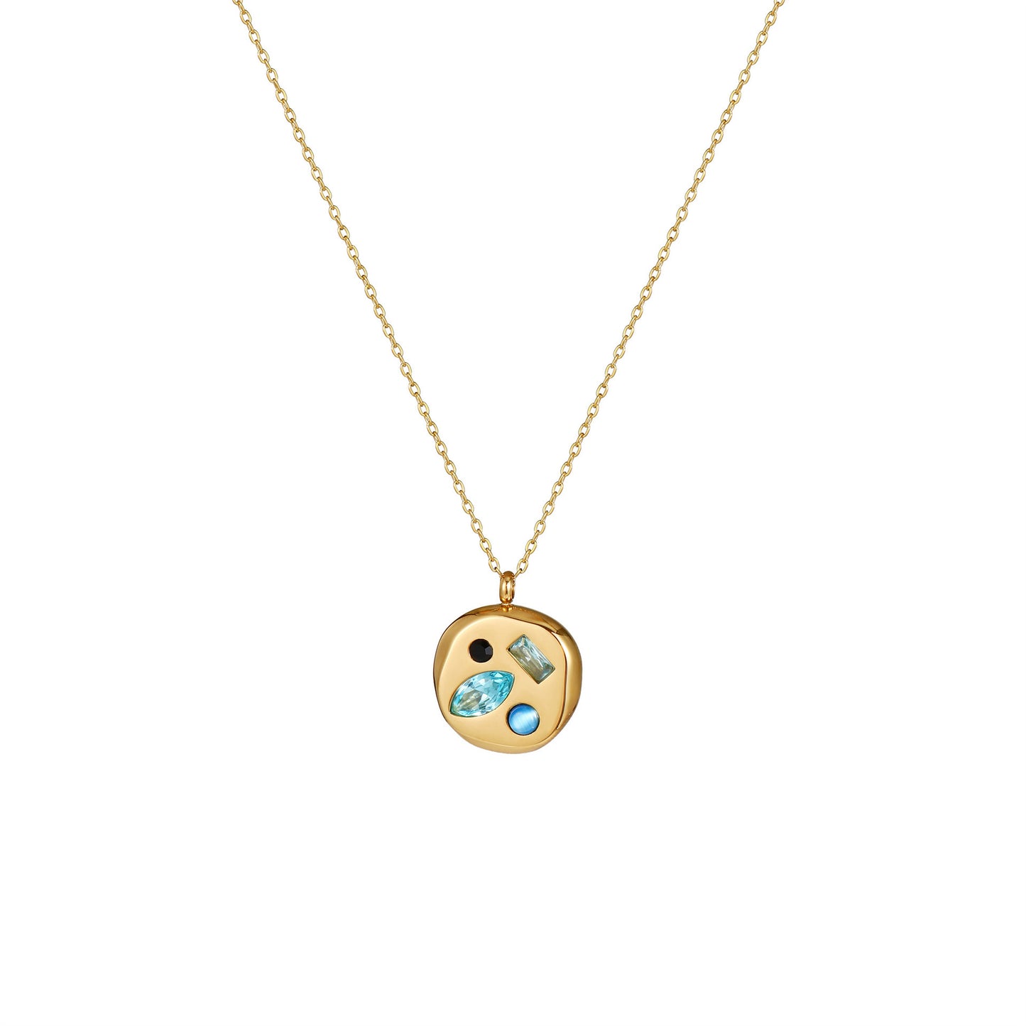 Colorful Zircon Mom Necklace December Birthday Stone Valentine's Day Gift Gifts For Moms Necklace