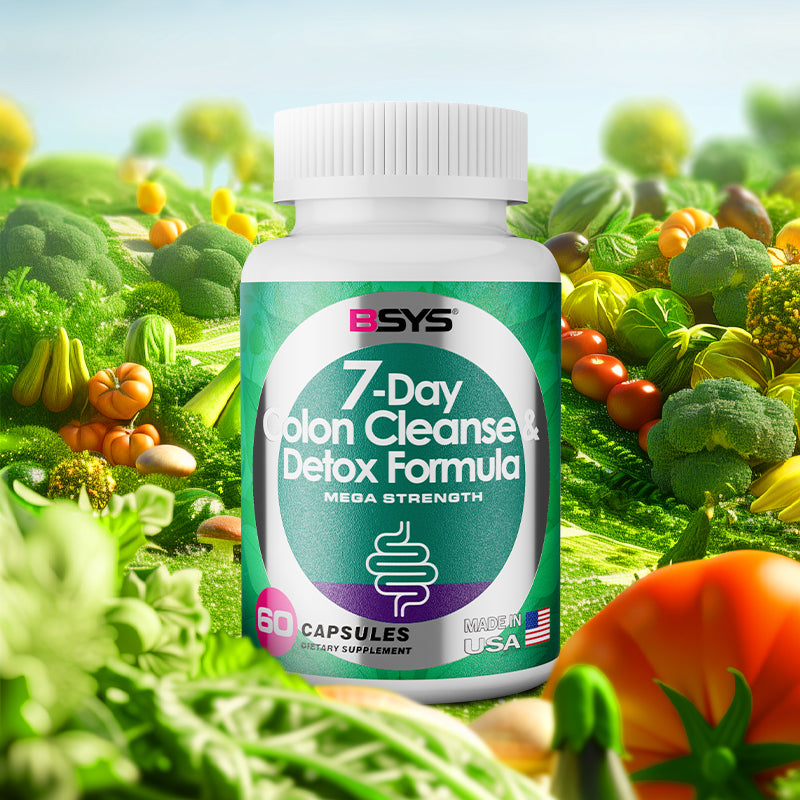 BSYS 7 Day Colon Cleanse & Detox Formula 60's (Natural Herbal Extracts)