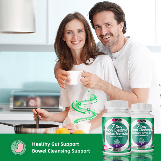 BSYS 7 Day Colon Cleanse & Detox Formula 60's (Natural Herbal Extracts)