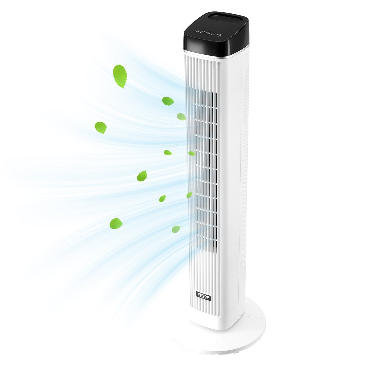 Oscillating Tower Fan 9H Timer  High Velocity With Remote Control
