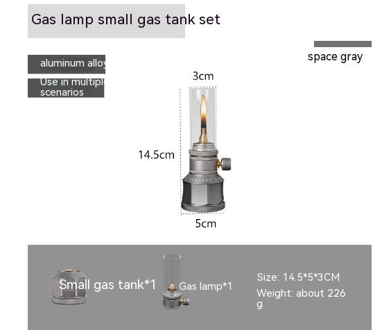Gas Lamp Outdoor Camping Lighting Candlestick Candle Light