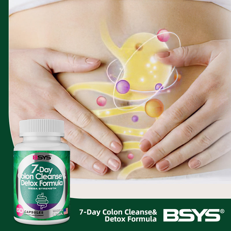 BSYS 7 Day Colon Cleanse & Detox Formula 60's (Natural Herbal Extracts)