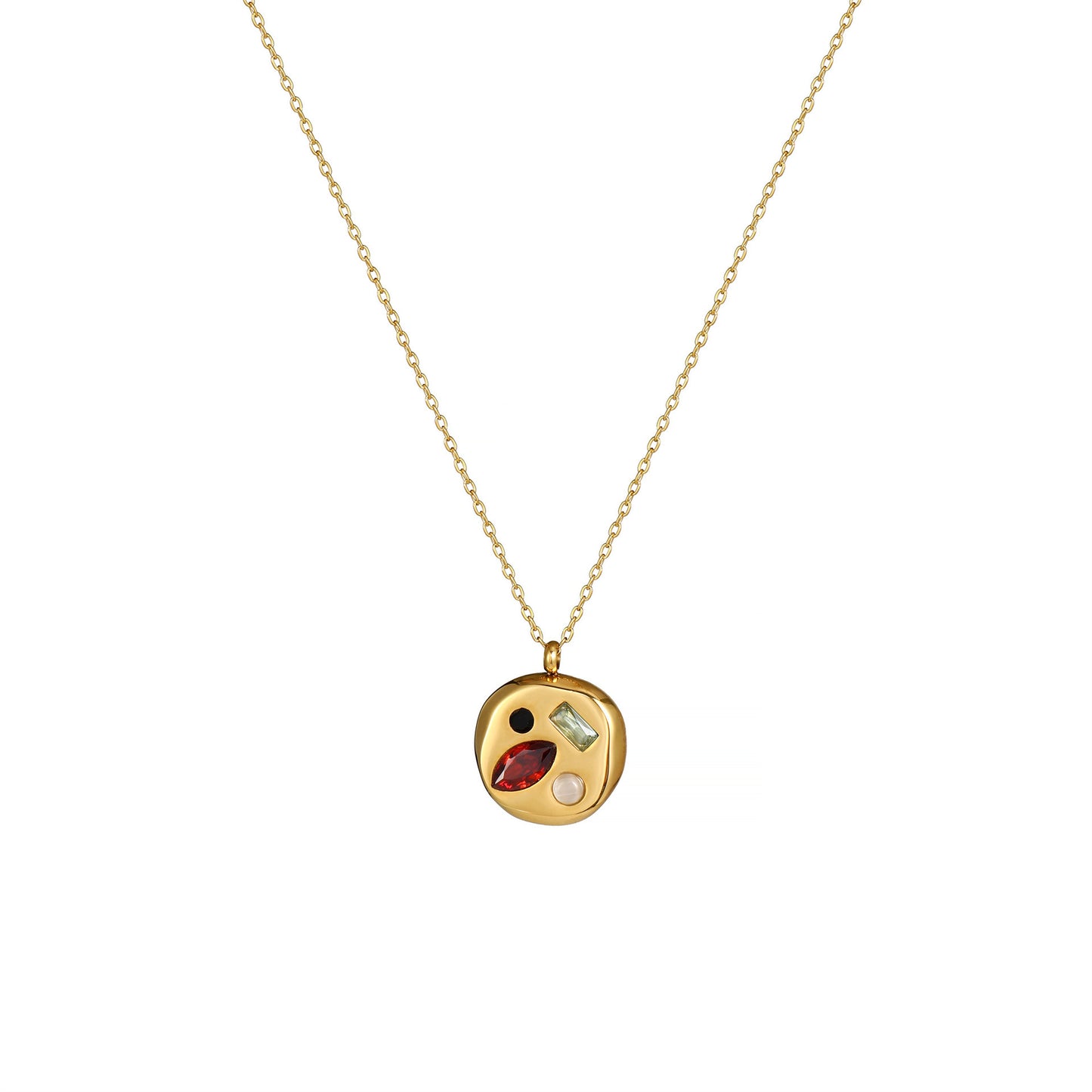 Colorful Zircon Mom Necklace December Birthday Stone Valentine's Day Gift Gifts For Moms Necklace