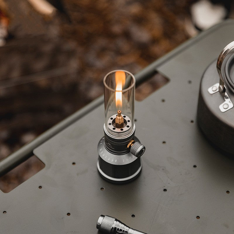 Gas Lamp Outdoor Camping Lighting Candlestick Candle Light