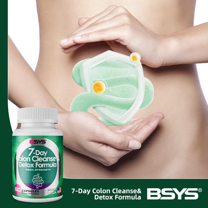 BSYS 7 Day Colon Cleanse & Detox Formula 60's (Natural Herbal Extracts)
