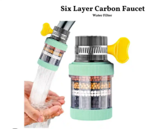3X Kitchen Water Faucet Filter 6 Layers Nozzle Filter - Image 2